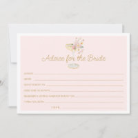 Petals and Prosecco Advice for the Bride Card