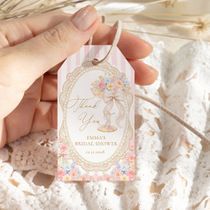 Petals and Prosecco Bridal Shower Gift Tags