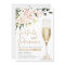 Petals and Prosecco Bridal Shower Invitation Gold