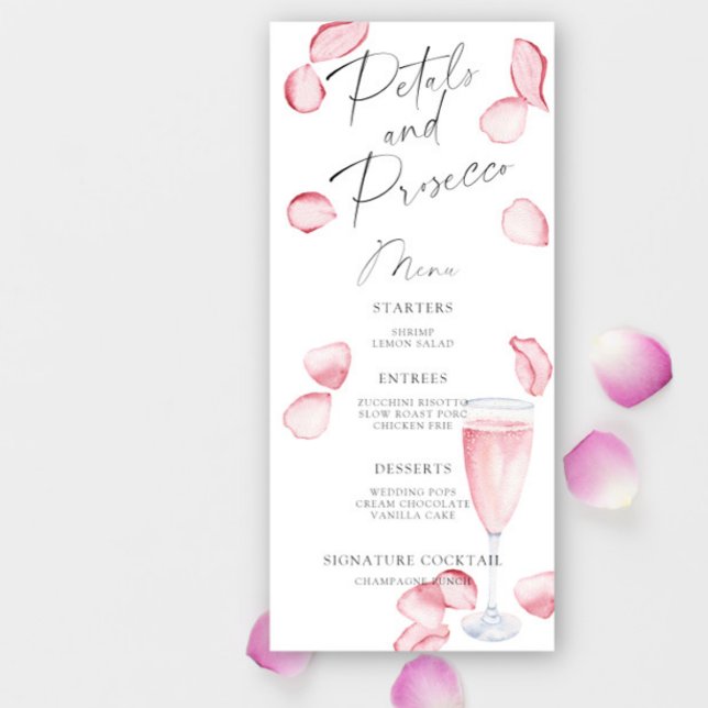 Petals and Prosecco bridal shower menu (Creator Uploaded)