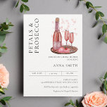 Petals and Prosecco Bridal Shower Modern Minimal Invitation<br><div class="desc">Celebrate the upcoming nuptials with a beautiful "Petals and Prosecco" themed bridal shower. Our invitations feature delicate floral designs and a classy prosecco glass illustration, setting the perfect tone for your special occasion. The high-quality cardstock and elegant font choices make these invitations suitable for any sophisticated bridal shower event. With...</div>