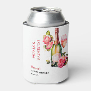 Petals And Prosecco Bridal Shower Party Can Cooler