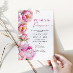 Petals and prosecco bright pink bridal shower invitation<br><div class="desc">Petals and prosecco bright pink bridal shower Invitation
Matching items available.</div>