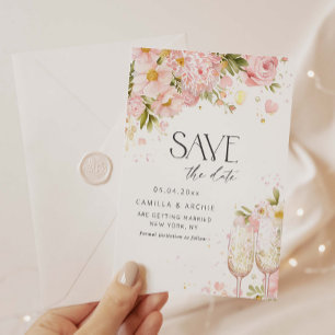 Petals And Prosecco Save The Date