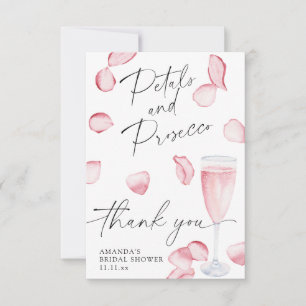 Petals and Prosecco - thank you bridal shower