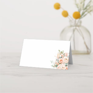 Petals And Prosecco Wedding Table Place Card