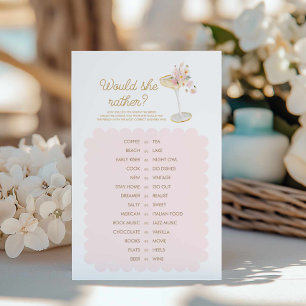 Petals and Prosecco Would she Rather Shower Game