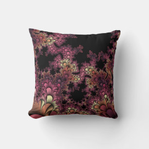 Petals and Thorns Fractal art Pillow