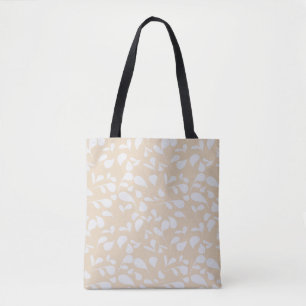 Petals   Coral & White Tote Bag