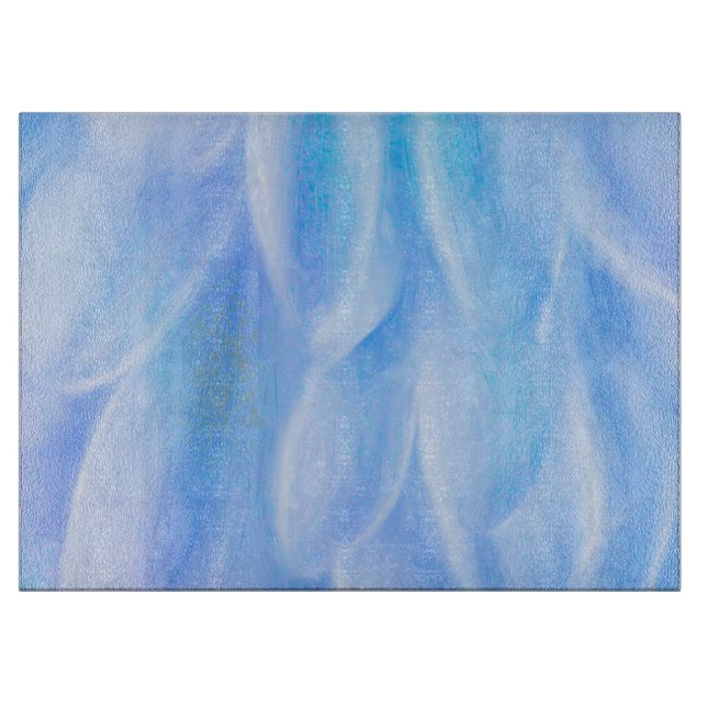 Petals Decorative Glass Cutting Board 15"x11" (Front)