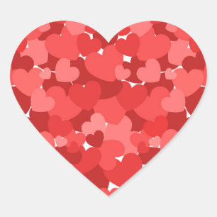 petals heart sticker