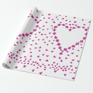 Petals Heart Wrapping Paper