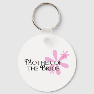 Petals in Pink Mother of the Bride Key Ring