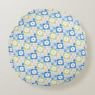 Petals In Silence 10. Floral pattern.  Round Cushion