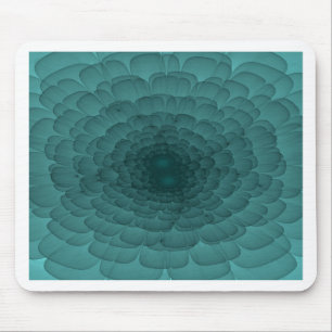 Petals in Teal Mouse Mat