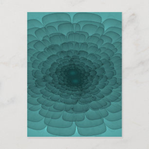Petals in Teal Postcard