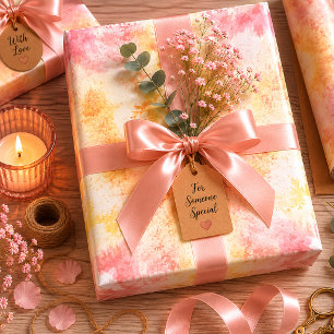 Petals in the Haze Wrapping Paper Sheet