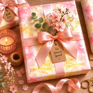 Petals in the Haze Wrapping Paper Sheet
