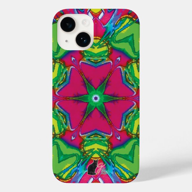 Petals Kaleidoscope Case-Mate iPhone Case (Back)