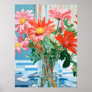 Petals & Light: A Tabletop Floral Delight Poster