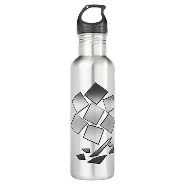 Petals of chrome 710 ml water bottle (Front)