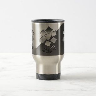 Petals of chrome travel mug
