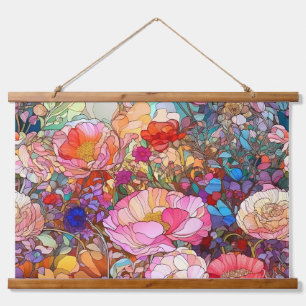 Petals of Glass Botanical Hanging Tapestry