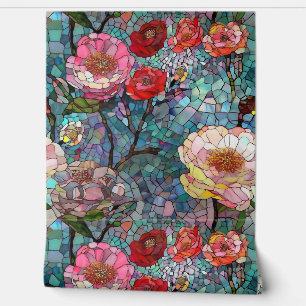 Petals of Glass Botanical Wallpaper