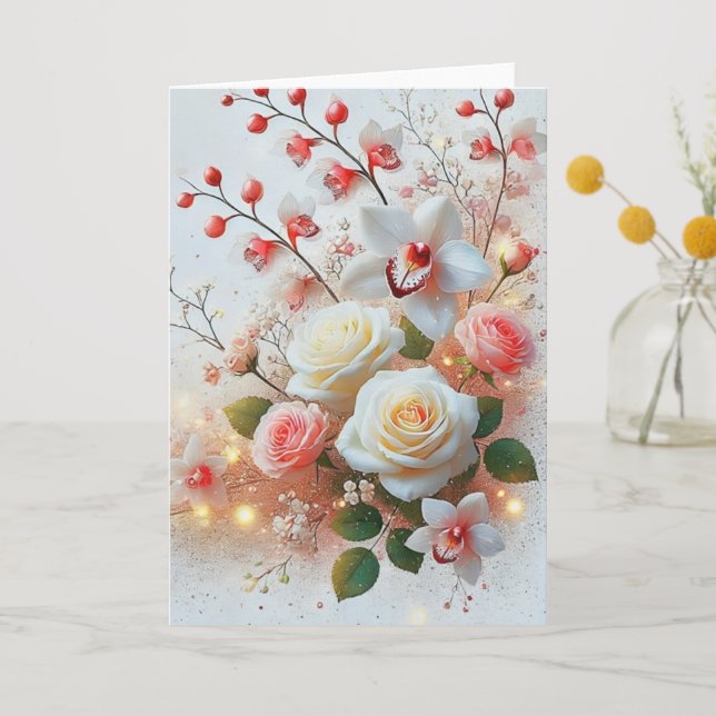 Petals of Light Thank You Card (Front)