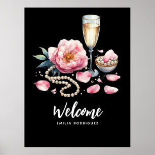 Petals Pearls Prosecco Favours Welcome Sign