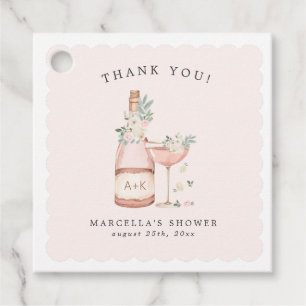 Petals & Prosecco Bridal Shower Bachelorette Favour Tags