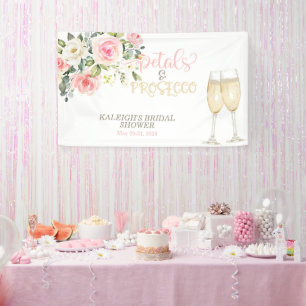 Petals & Prosecco Bridal Shower Banner