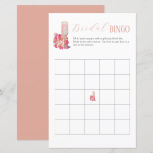 Petals & Prosecco Bridal Shower Bingo Game Party