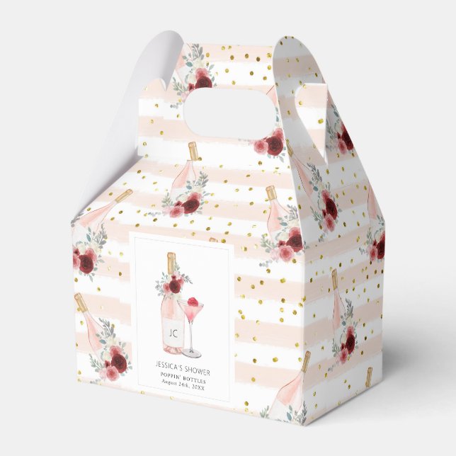 Petals & Prosecco Bridal Shower Favour Box (Front Side)