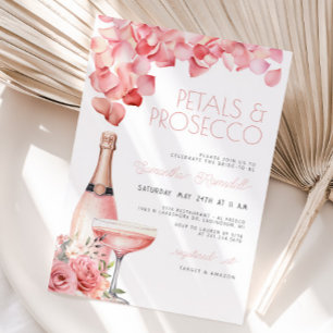 Petals & Prosecco Bridal Shower Invitation