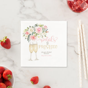Petals & Prosecco Bridal Shower Napkin