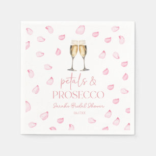Petals & Prosecco Champagne Bridal Shower  Napkin