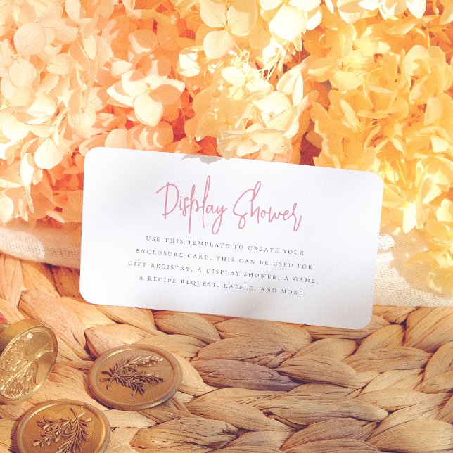 Petals & Prosecco Floral Bridal Shower Enclosure Card (Creator Uploaded)