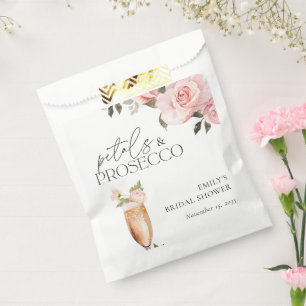 Petals & Prosecco Floral Bridal Shower Favour Bags