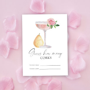 Petals & Prosecco - guess how many corks Enclosure Card