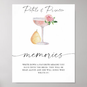 Petals & Prosecco - memories with the bride  Poster