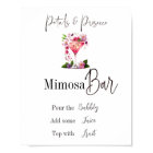 Petals & Prosecco Pink Bridal Shower Flower Bar