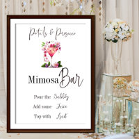 Petals & Prosecco Pink Bridal Shower Flower Bar