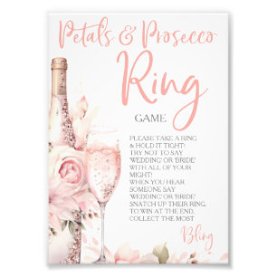Petals & Prosecco Ring Game Hunt Rings Photo Print