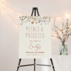 Petals Prosecco Wildflower Bridal Shower Welcome
