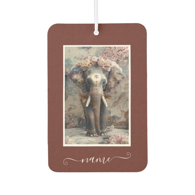 Petals & Trunks Car Air Freshener (Front)