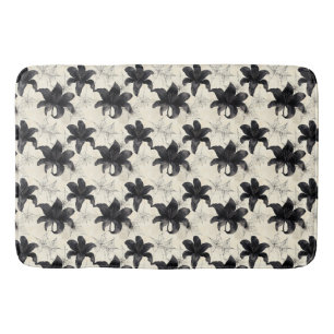 Petals & Webs – Gothic Bloom in Tangled Silence Bath Mat