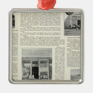 Petaluma Businesses, California Metal Tree Decoration