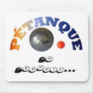 Petanque at work design mouse mat