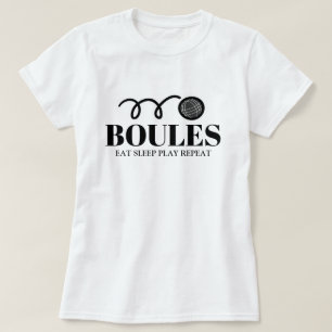 Petanque boules sport t shirt for women